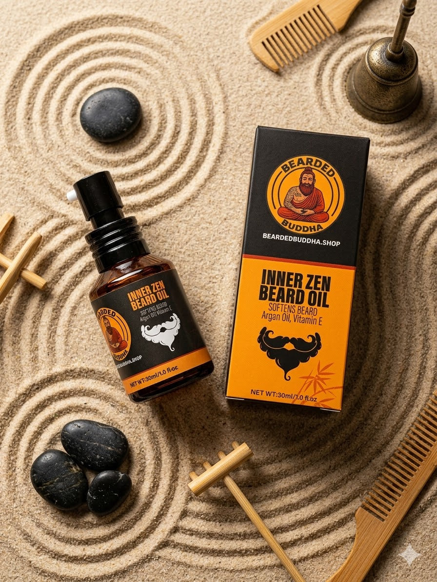 Bearded Buddha Beard Oil - Inner Zen Scent with Elixir Pump Bottle
